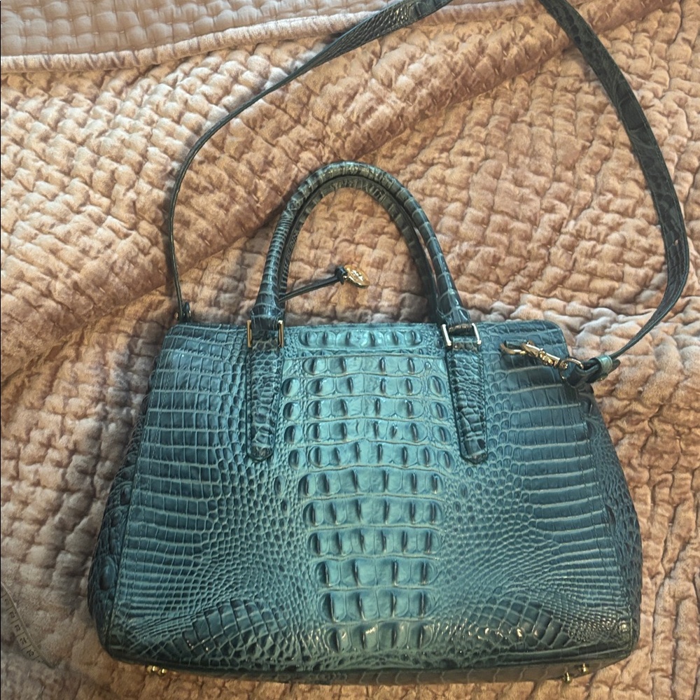 Brahmin Elegant Crocodile Embossed Handbag